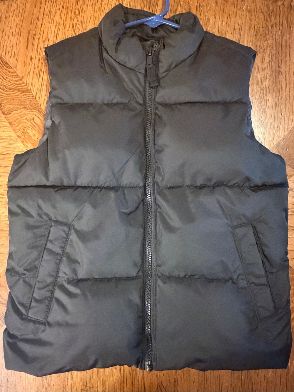Old Navy Black Puffer Vest with Zip Closure